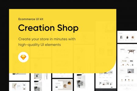 Creation Shop UI Kit 230 blocks