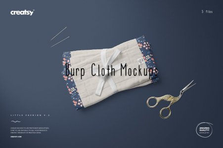 Burp Cloth Mockup Set