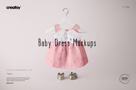 Baby Dress Mockup Set 4