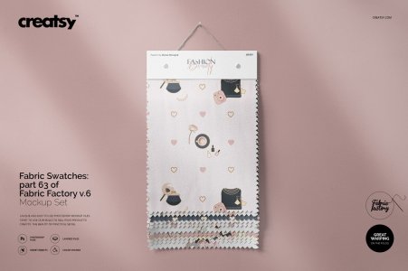 Fabric Swatches Mockup 63/FF v.6