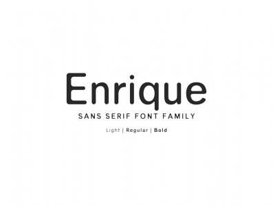 Enrique Sans Font Family
