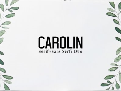 Carolin Duo Font Family