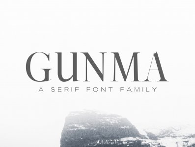 Gunma Serif Font Family