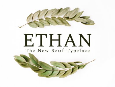 Ethan The New Serif Typeface