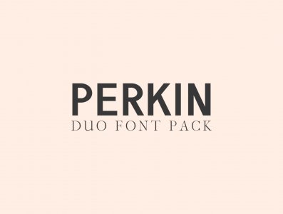 Perkin Duo Font