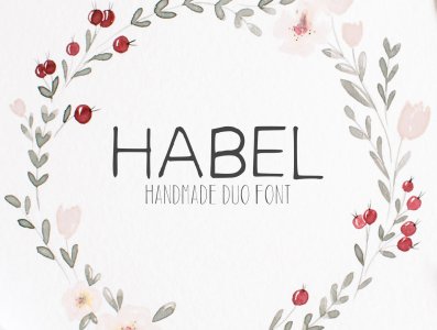 Habel Handmade Duo Font