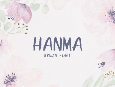 Hanma Brush Font