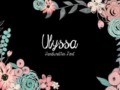 Ulyssa Handwritten Font