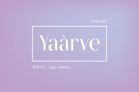 Yaarve Typeface