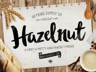 Hazelnut Typeface + Bonus Extras