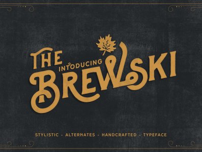 Brewski Brewery Typeface