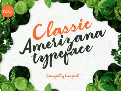 Classic Amerizana Regular Typeface