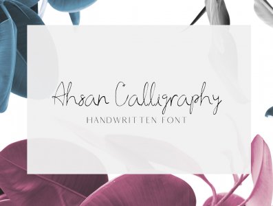Ahsan Calligraphy Script