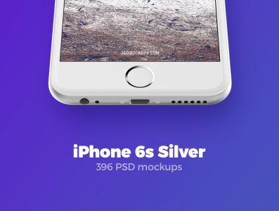 iPhone 6s Silver mockups