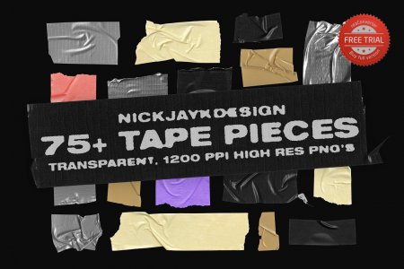 Tape Pieces - 75+ Transparent PNGs