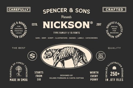 S&S Nickson Font Bundle