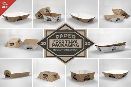 VOL. 20 Paper Box Packaging Mockup
