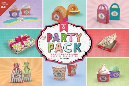 Vol.8 Party Packaging Mockups