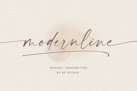 modernline | handwritten font