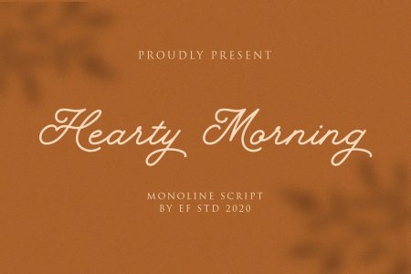 Hearty Morning - New Monoline Script