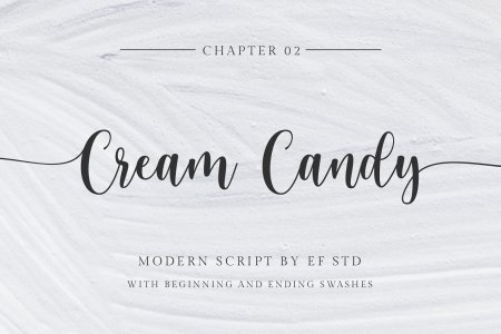 Cream Candy - Modern Script