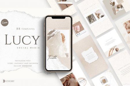 PS & Canva Lucy - Social Media Pack