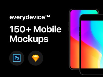 everydevice™ 150+ Mobile Mockups