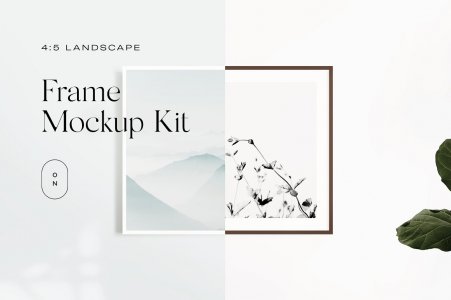 4:5 Landscape Frame Mockup Kit