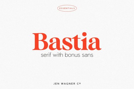 Bastia | A modern serif & bonus sans