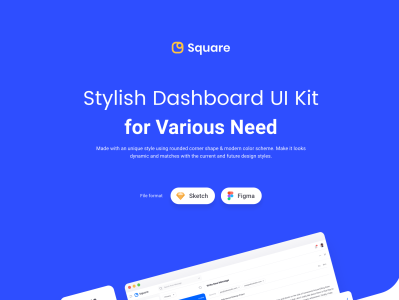 Square Dashboard UI Kit