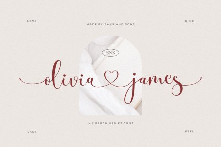 Olivia James - Chic Font