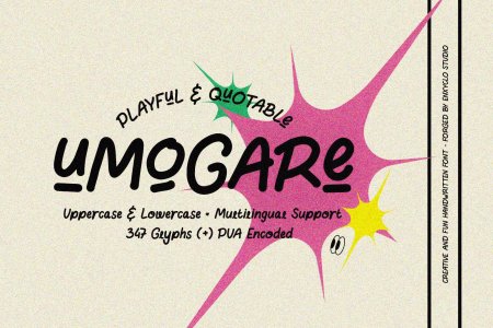 UMOGARE - Playful & Quotable Font