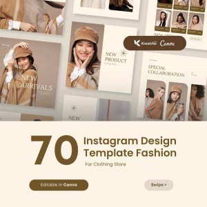 Instagram Design Template Fashion For Clothing Store | Canva Template
