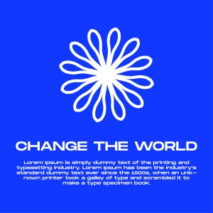 Change the World flyer