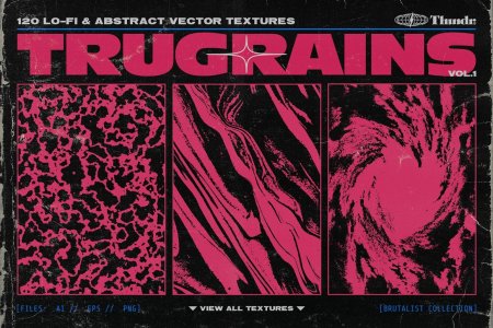 TRUGRAINS Brutalist Vector Textures