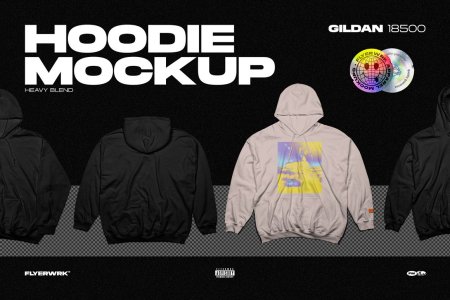 Hoodie Mockup - Gildan 18500