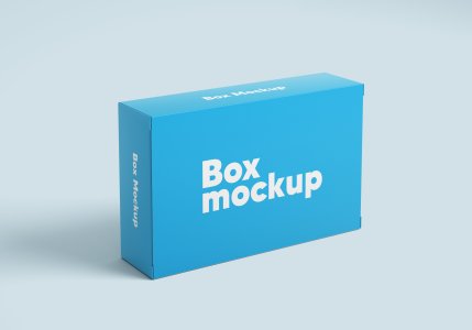 PSD Vertical Box Mockup