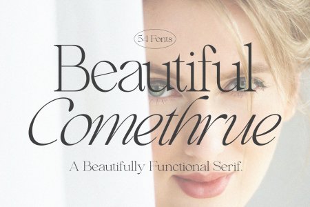 Beautiful Comethrue Serif Family 54 Font