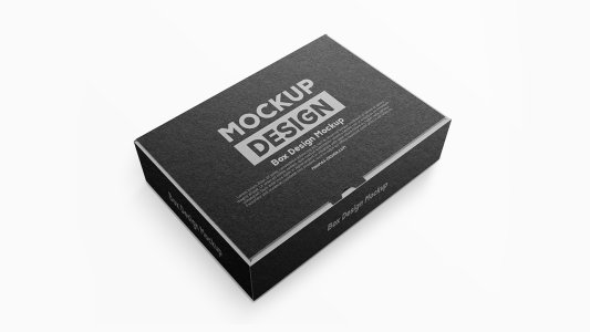 Packaging Box PSD Mockup